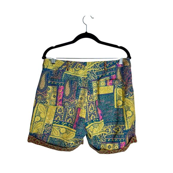 Sundance Kalini Cotton And Linen Blend Boho Paisley Print Shorts Small - Picture 3 of 6